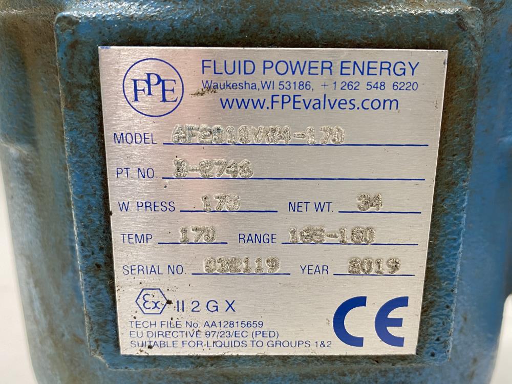 FPE Fluid Power Energy 2" Cast Iron Flanged Thermostatic Valve AF2010VW4-170