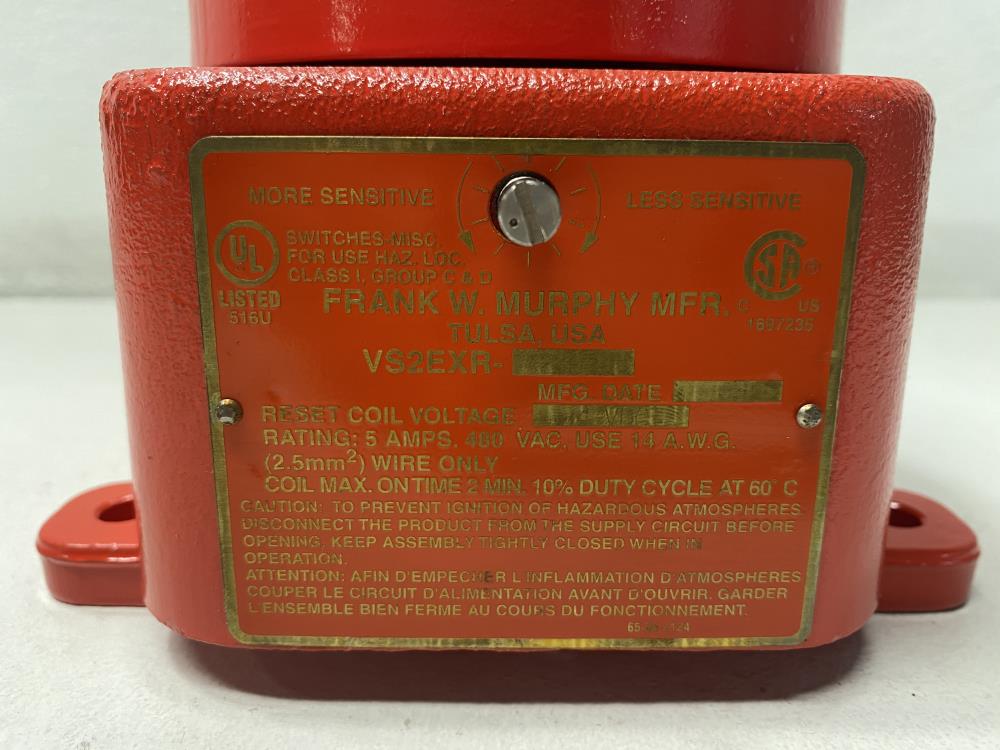 Murphy Explosion-Proof Shock and Vibration Switch 24VDC, VS2EXR-24