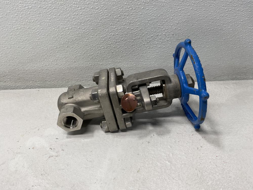 Velan 1/2" NPT 600# CF3M Gate Valve, Model D, S03-2064C-14GX