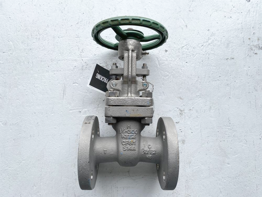 Kitz 1-1/2" 300# RF CF8M Gate Valve 300UMHAMBG