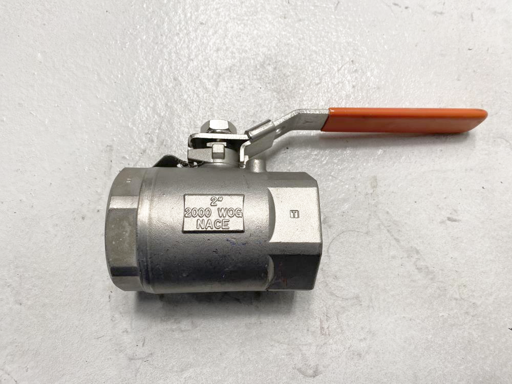 Quadrant 2" NPT CF8M Ball Valve, 2000 WOG