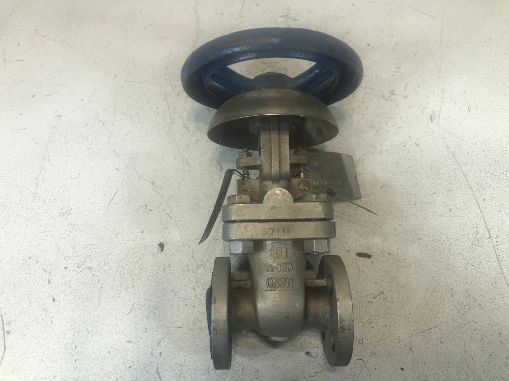 TY 1/2" 150# CN7M Gate Valve w/ Acid Shield 101RF1313