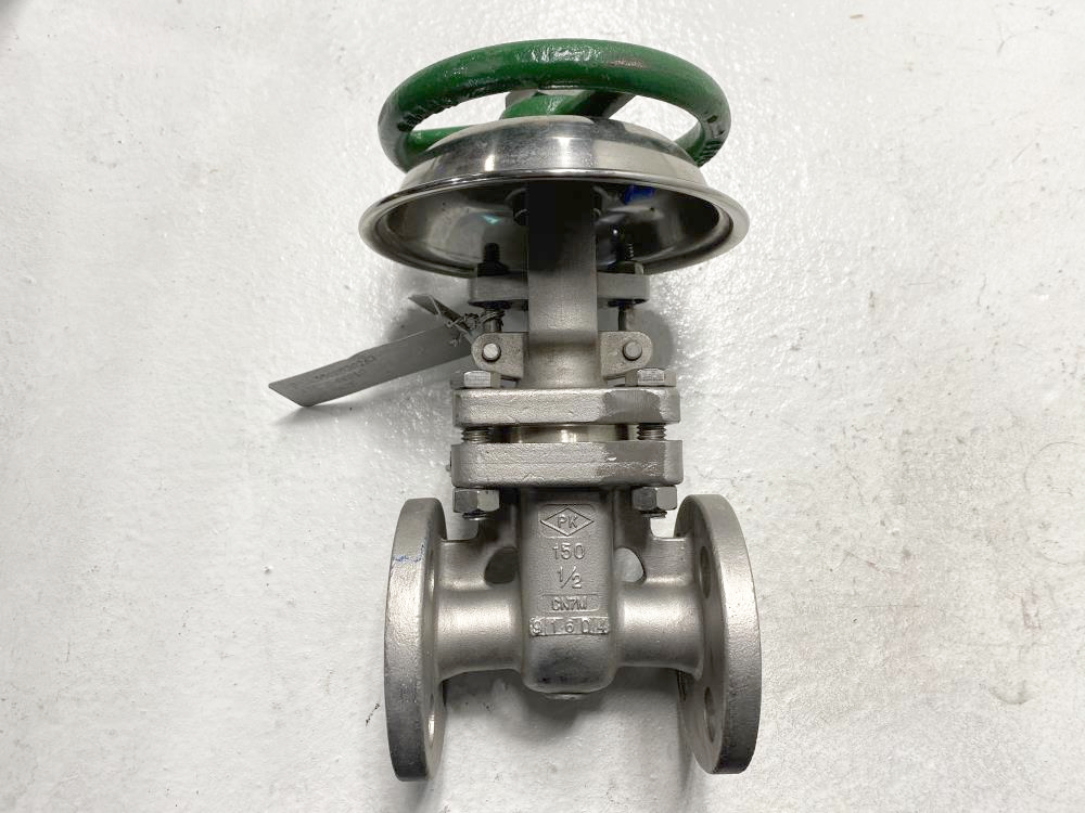 PK 1/2" 150# CN7M Gate Valve w/ Acid Shield