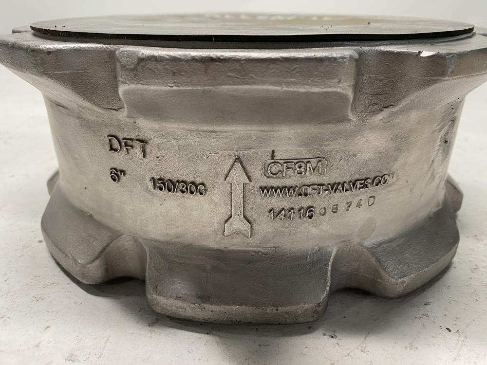 DFT ALC 6" 150/300# CF8M Wafer Check Valve