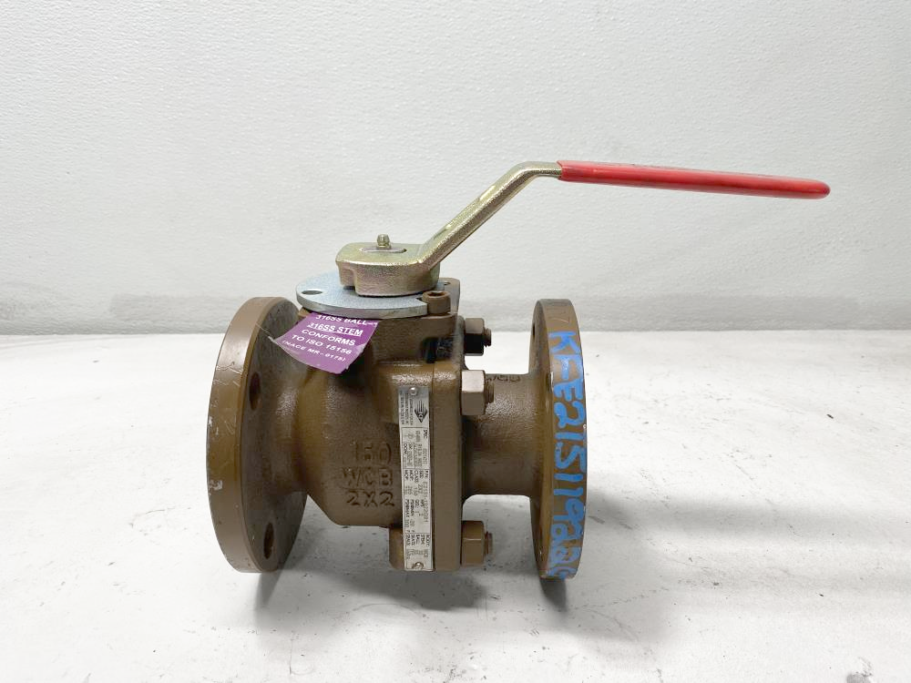 KF 2" 150# WCB 2-Piece Ball Valve E2151-1922G91, 316SS Ball and Stem