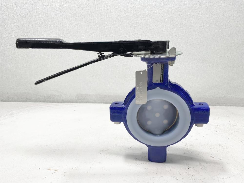 Amri KSB 4" 150# Ductile Iron PFA Lined Wafer Butterfly Valve IW-31KF/S9