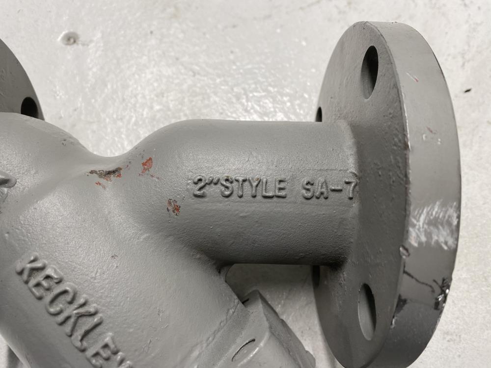 Keckley 2" 150# WCB Flanged Wye Y Strainer Valve SA-7