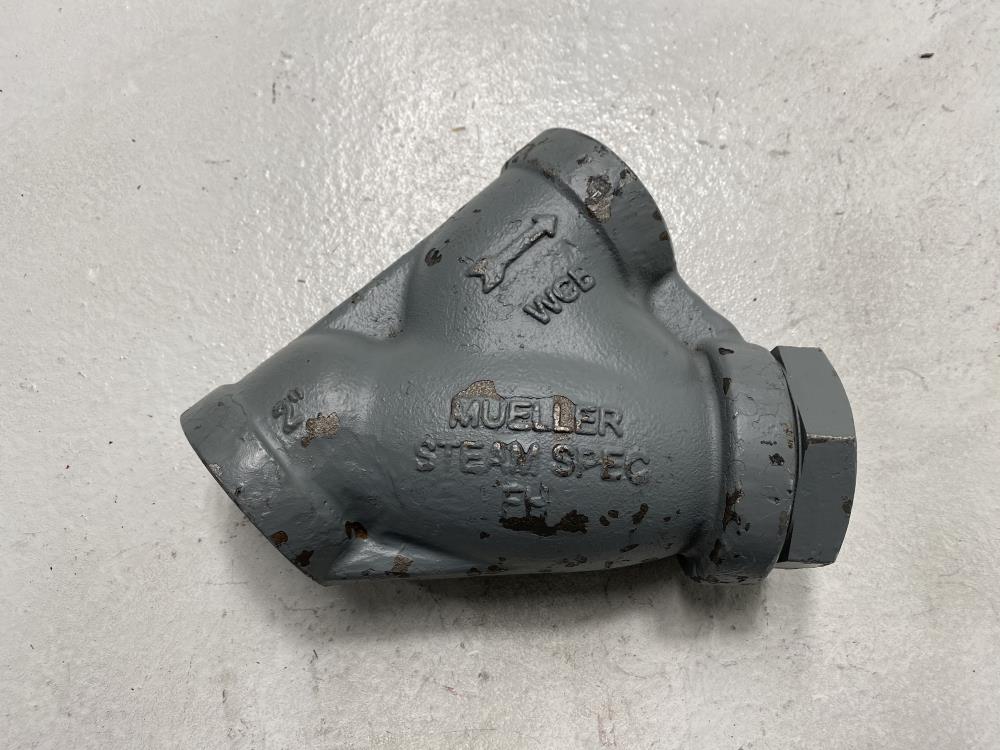 Mueller 2" NPT WCB Wye Y Strainer Valve FH