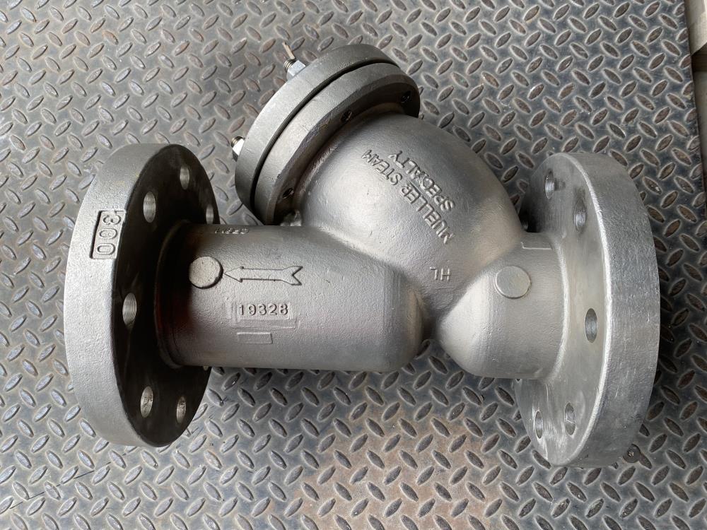 Mueller 4" 300# RF CF8M Flanged Wye Y Strainer Valve