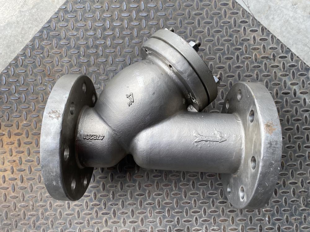 Mueller 4" 300# RF CF8M Flanged Wye Y Strainer Valve