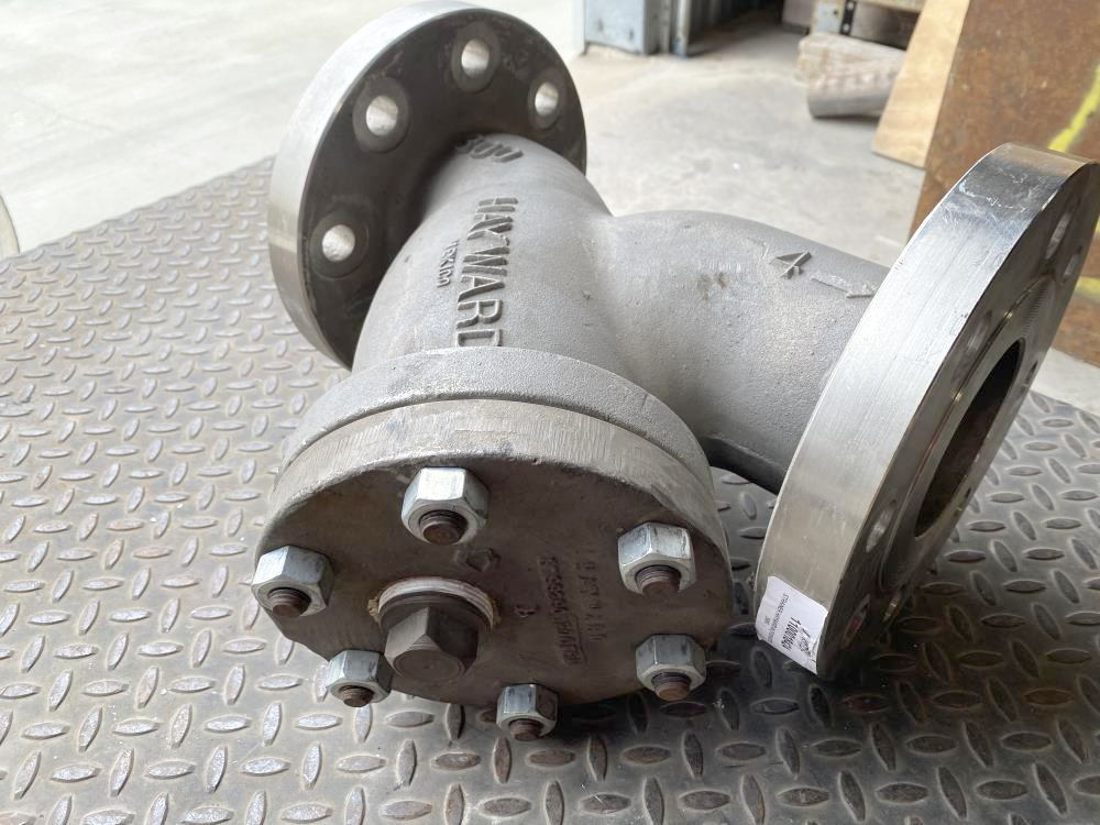 Hayward 4" 300# RF 316SS Flanged Wye Y Strainer Valve