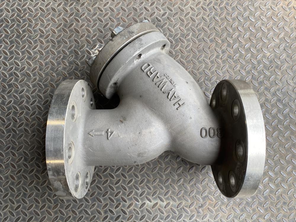 Hayward 4" 300# RF 316SS Flanged Wye Y Strainer Valve