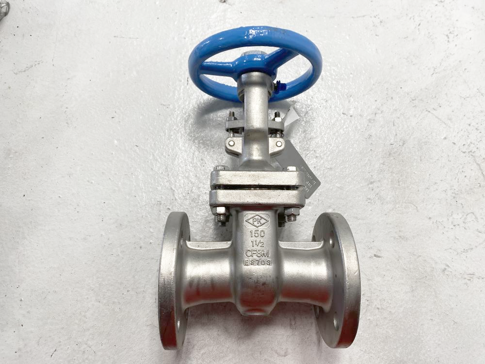 PK Valve 1-1/2" 150# RF CF8M Gate Valve 150RF10SL-TFE