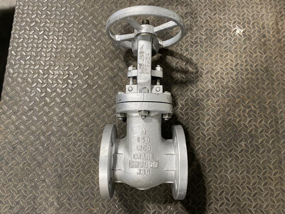 Crane 3" 150# RF WCB Gate Valve, Fig C47XUF