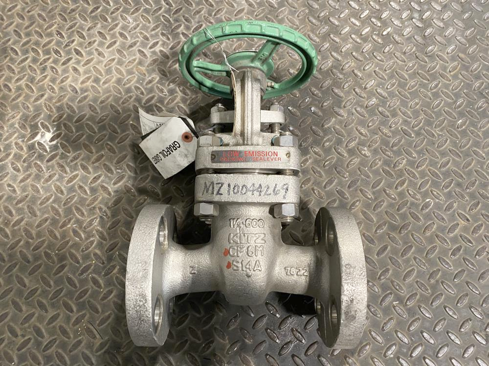 Kitz 1-1/2" 600# RF CF8M Gate Valve, Fig 600UMAM-GRF