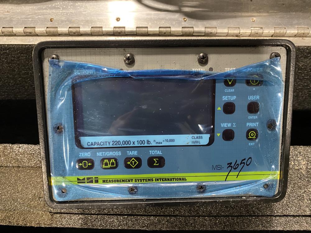 MSI Measurement Systems 220,000 Lb. Load Cell MSI 7200 & 3650 Digital Indicator