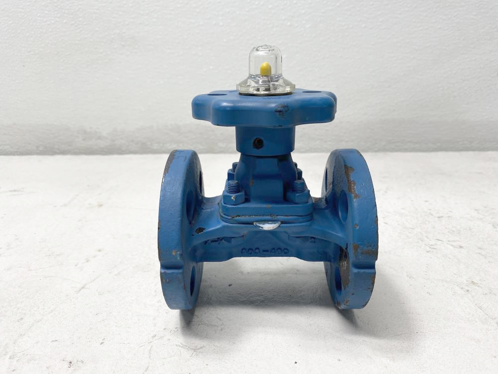 ITT Dia-Flo 1/2" Glass Lined Cast Iron Diaphragm Valve, 200 CWP, .5-2511-R2-903