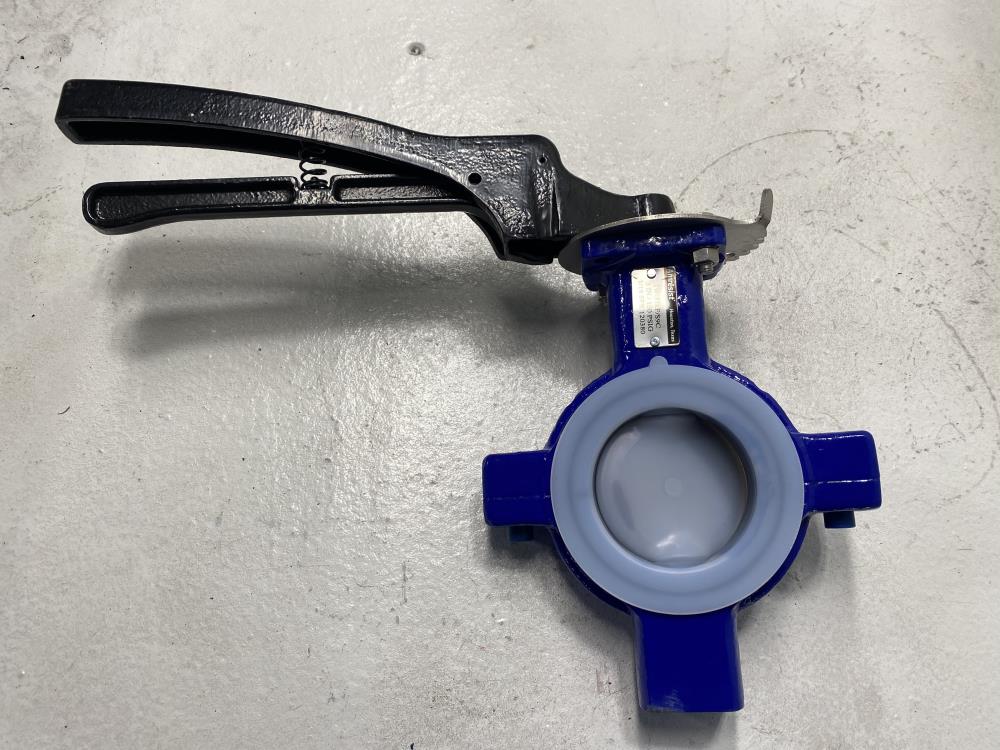 Amresist 3" 150# PFA Lined Butterfly Valve, Ductile Iron, IW-31kF/S9C