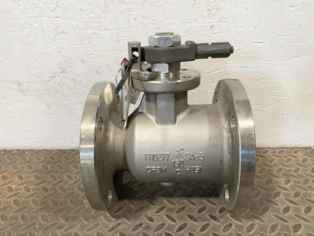 Nibco 3" 150# RF CF8M 1-Piece Ball Valve F150-S6-R-66-FS