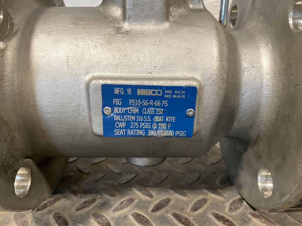 Nibco 3" 150# RF CF8M 1-Piece Ball Valve F150-S6-R-66-FS