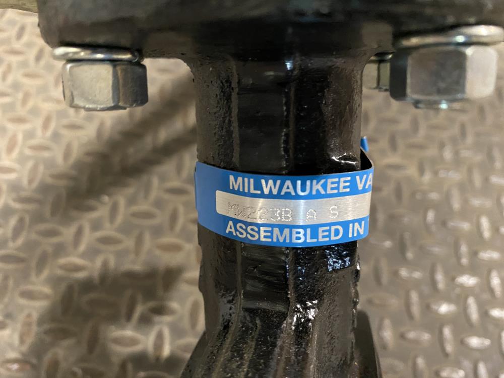 Milwaukee 6" 150# CI Wafer Butterfly Valve, Aluminum Bronze Disc, HW233B