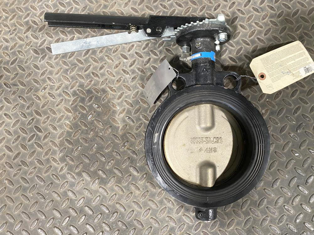 Milwaukee 6" 150# CI Wafer Butterfly Valve, Aluminum Bronze Disc, HW233B