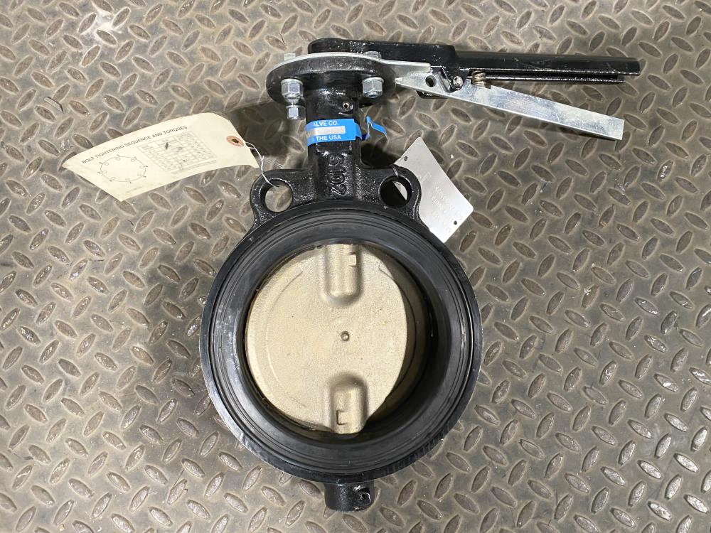 Milwaukee 6" 150# CI Wafer Butterfly Valve, Aluminum Bronze Disc, HW233B