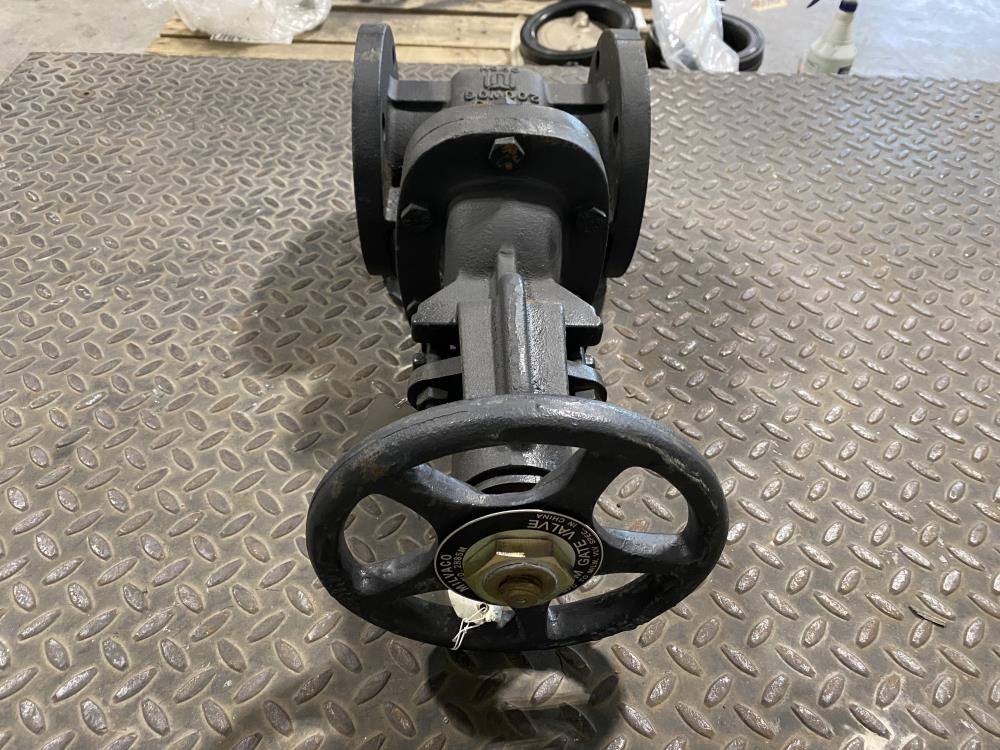 Milvaco 3" 125# FF IBBM Ductile Iron Gate Valve, 200 WOG, Fig. 2885M