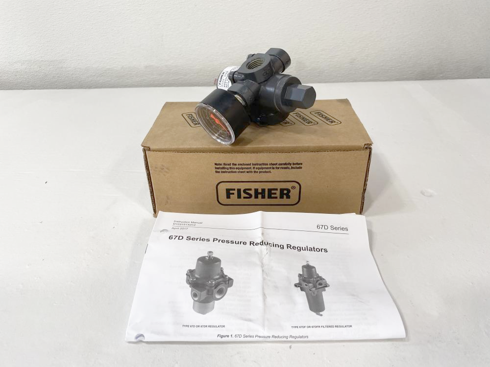 Lot of (2) Fisher 400 PSI Pressure Regulators 67DR