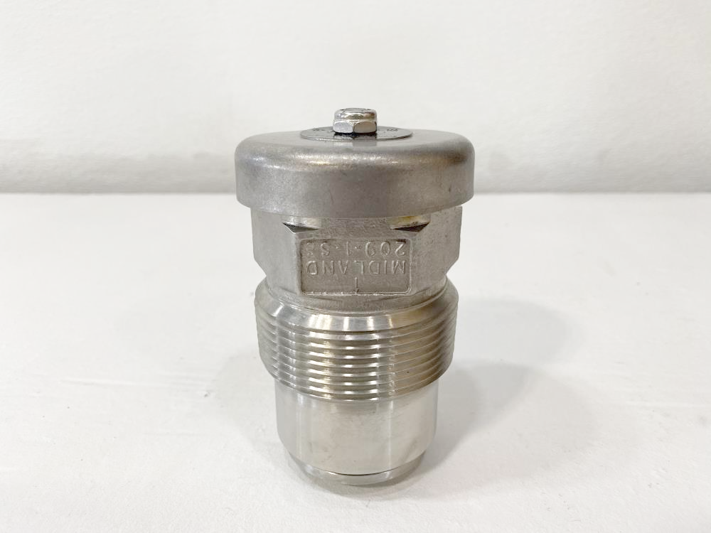 Midland 2-1/2" NPT Stainless Steel Vacuum Relief Valve A-209-W-VA