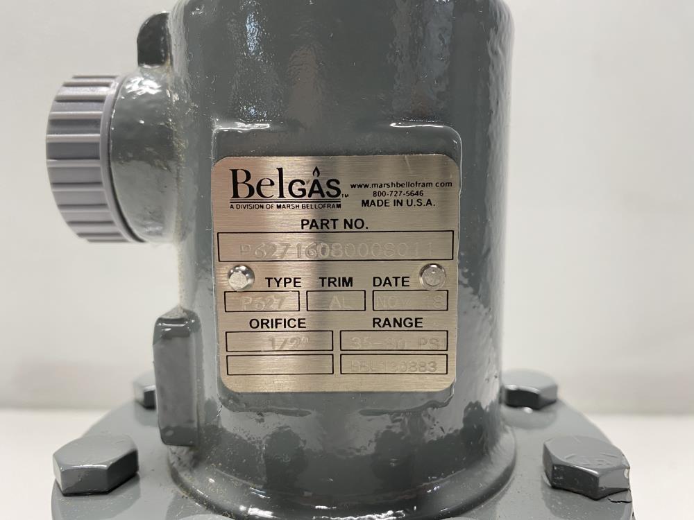 Belgas P627 Carbon Steel Pressure Regulator, 2" NPT, 35-80 PSI, P62716080008011