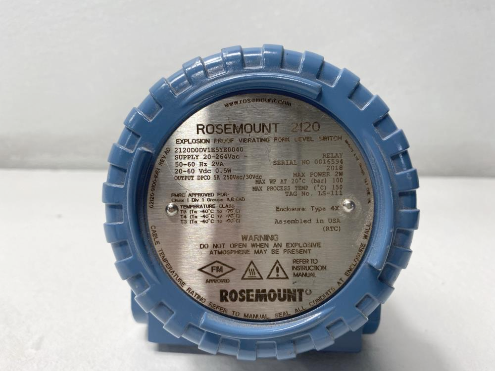 Rosemount 2120 Explosion Proof Vibrating Fork Level Switch 2120D0DV1E5YE0040	
