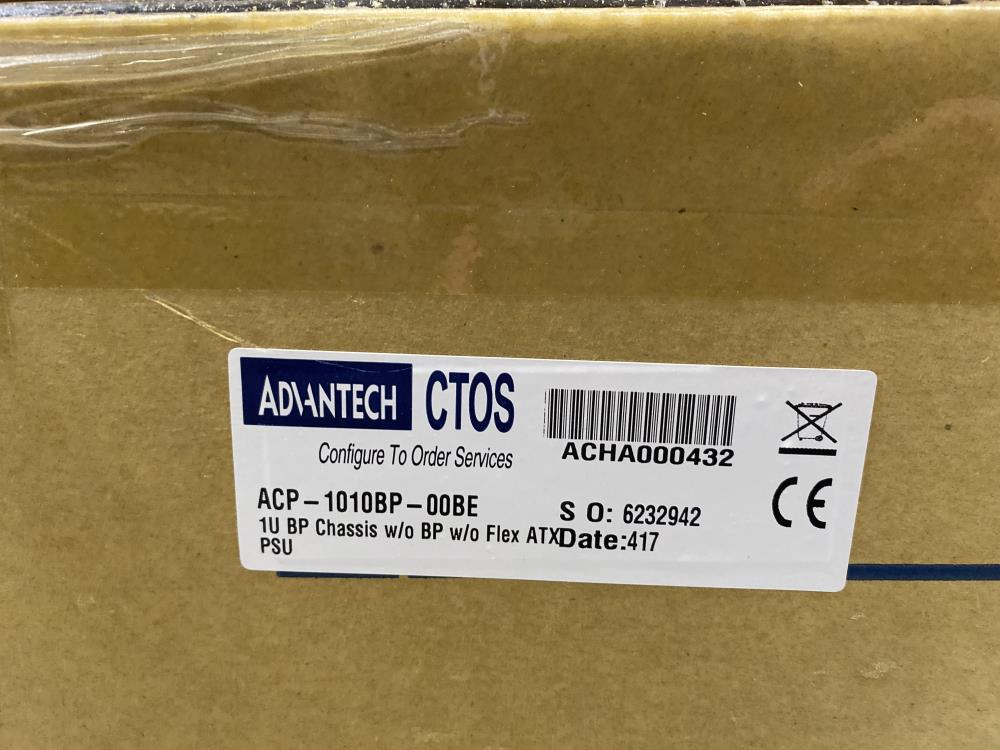 Advantech 1U BP Rackmount Chassis w/o BP w/o Flex ATX PSU ACP-1010BP-00BE