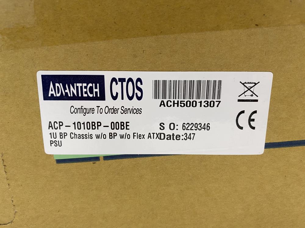 Advantech 1U BP Rackmount Chassis Module w/o BP w/o Flex ATX PSU ACP-1010BP-00BE