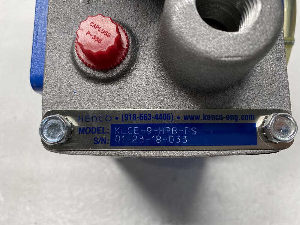 Kenco Oil Level Controller Switch KLCE-9-HPB-FS with Safety Valves