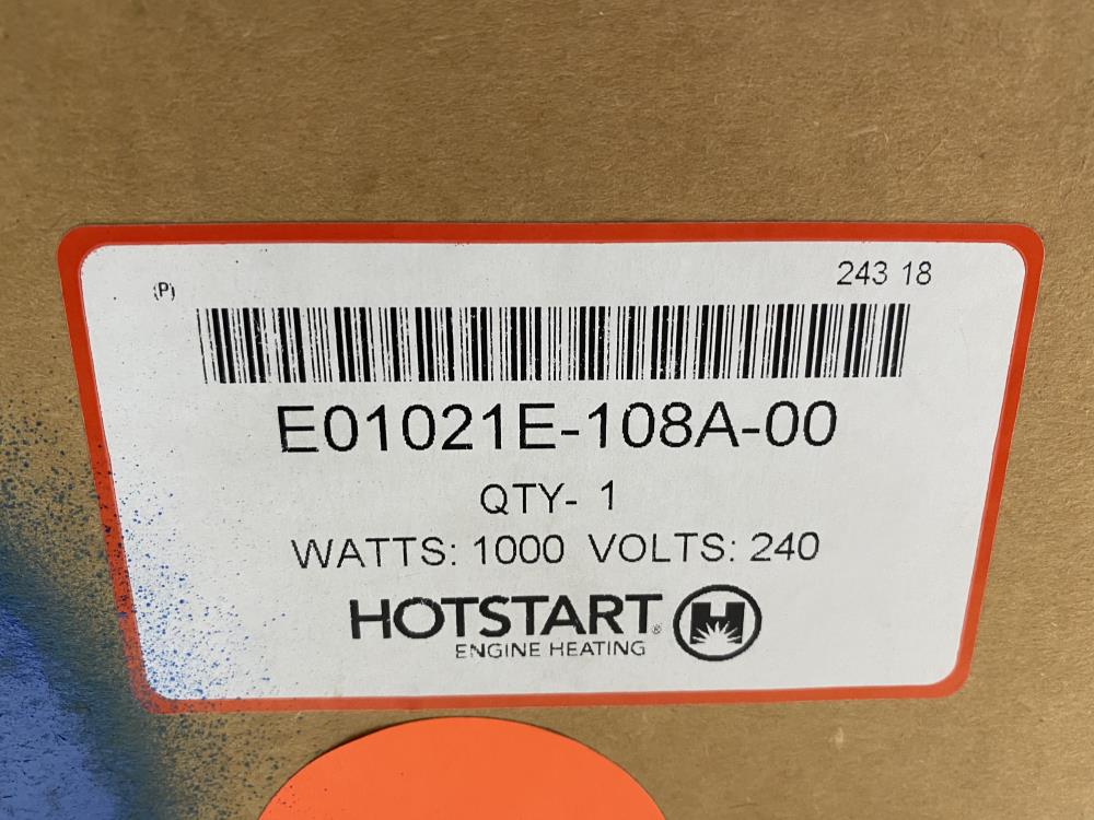 Hotstart 2" Screw Plug Immersion Heater E01021E-108A-00