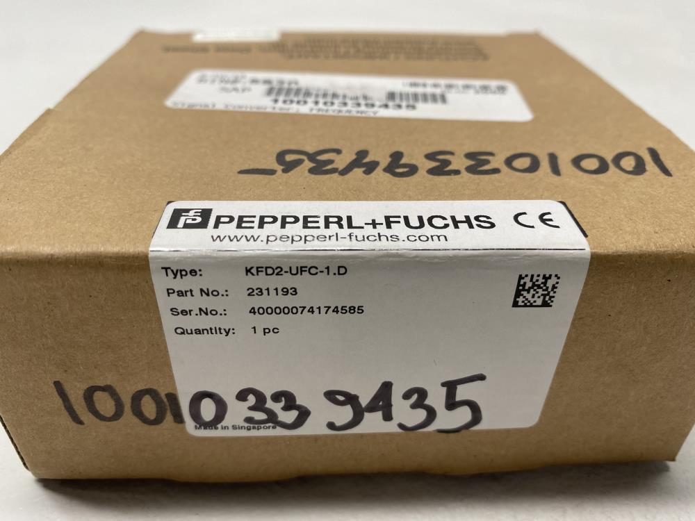 Pepperl Fuchs Frequency Converter with Trip Values KFD2UFC1.D, 231193