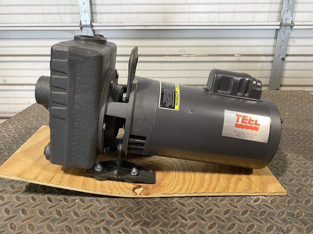 Teel 1-1/2" NPT Cast Iron Self-Priming Centrifugal Pump 1P851 w/ 2HP Motor