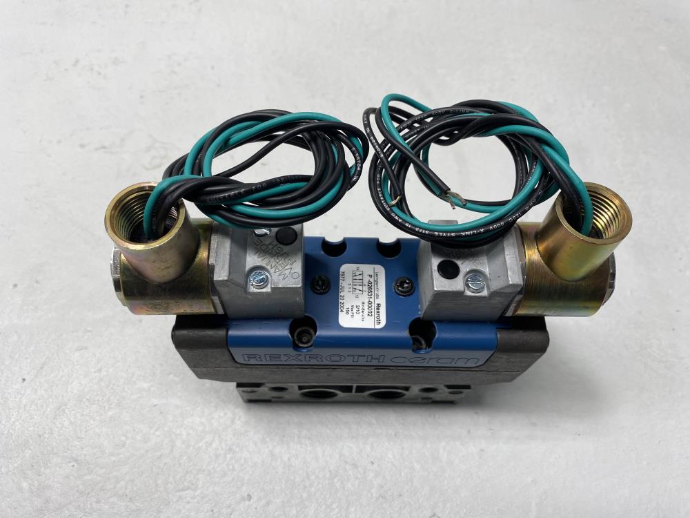 Rexroth Ceram 1/2" NPT 120V Aluminum Solenoid Valve P-026531-00002