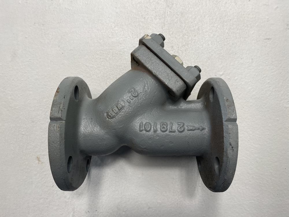 Mueller 2" 150# WCB Flanged Wye Y-Strainer Valve