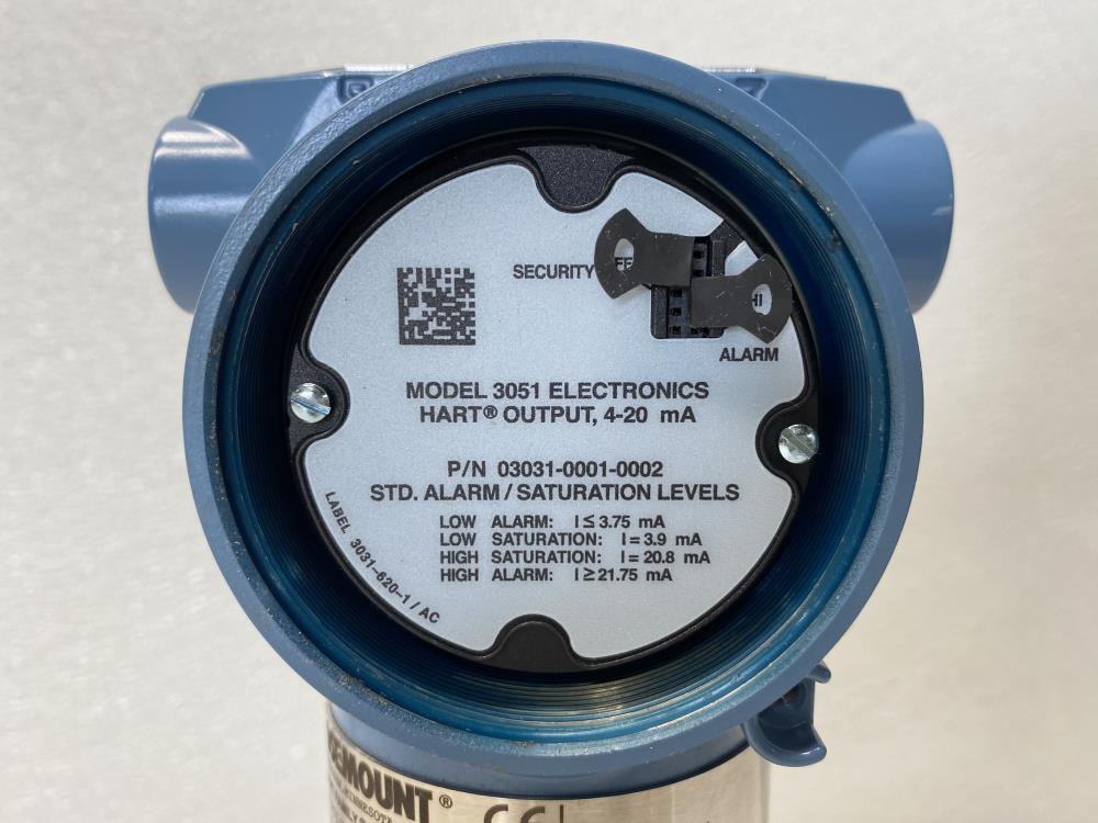 Rosemount 0300 PSI Smart Pressure Transmitter 3051CG4A22A2AS6B4T1 w/ Manifold
