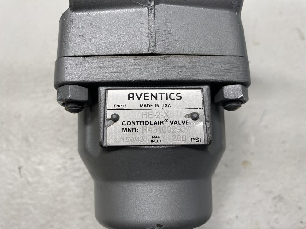 Aventics HE-2-X Control Air Valve 200 PSI, RR431002937