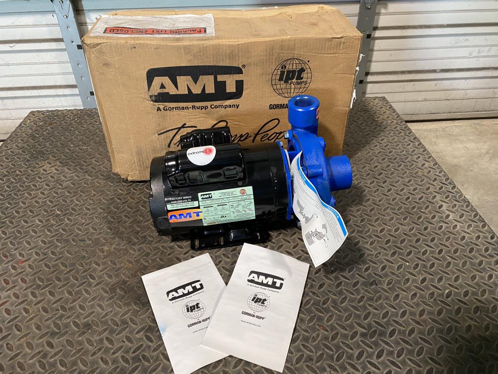 AMT 1-1/2" x 1-1/4" Cast Iron High Head Centrifugal Pump 4904-95 w/ 2 HP Motor