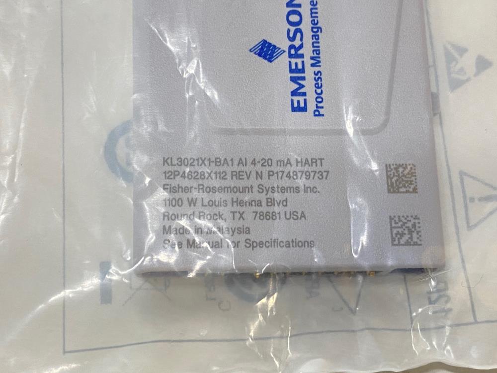 Emerson Fisher-Rosemount Analog Input Module 12P4628X112-231A, KL3021X1-BA1