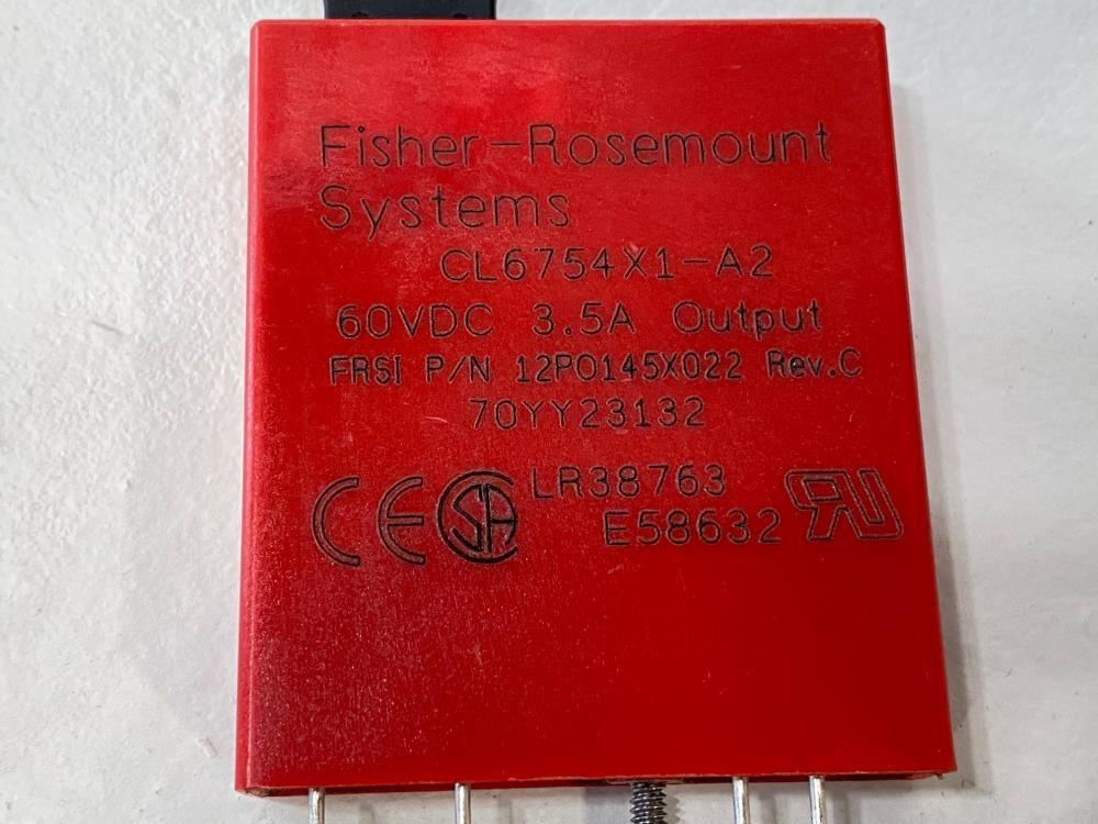 Fisher Rosemount 60VDC 3.5A Output CL6754X1-A2, 12PO145X022