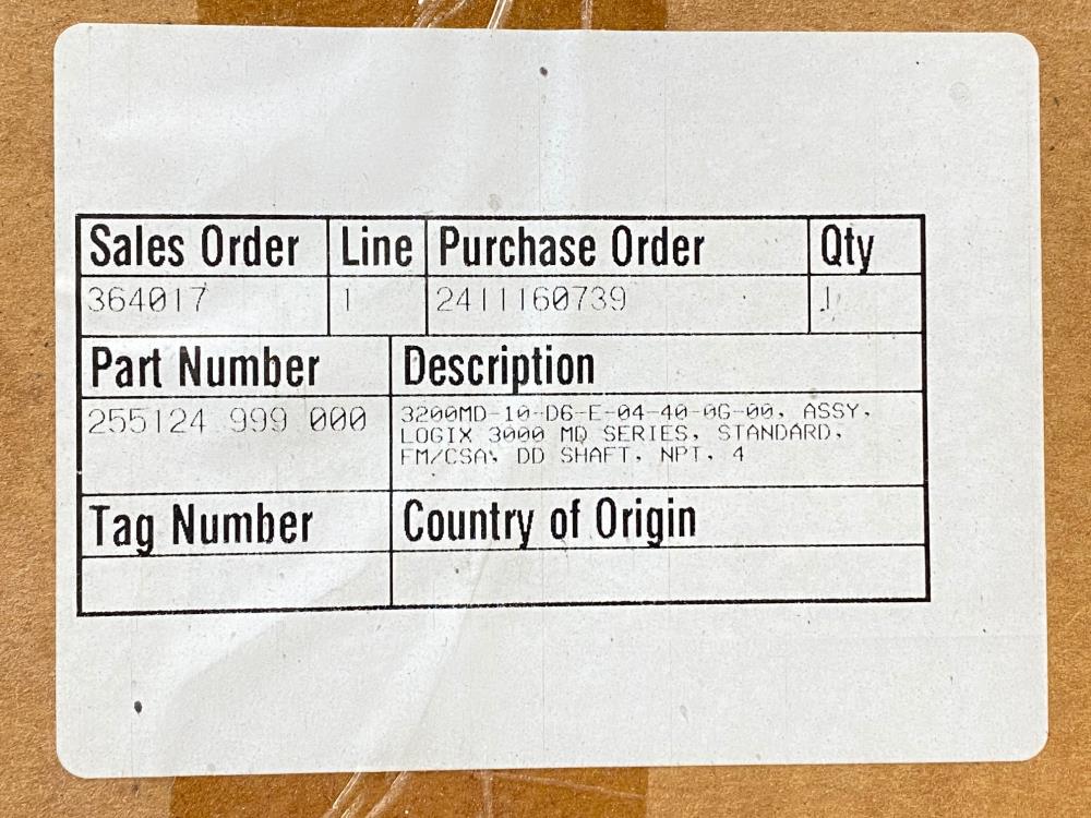 Flowserve Logix 3200MD Digital Positioner 3200MD-10-D6-E-04-40-0G-00