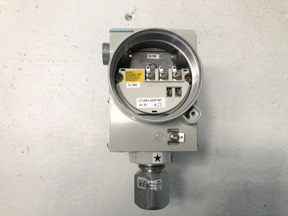 Siemens Sitrans P Pressure Transmitter 7MF4033-3EA10-1NC7-Z