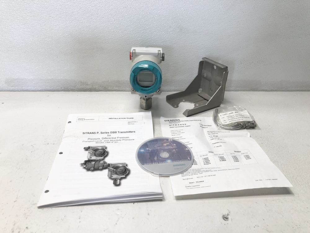 Siemens Sitrans P Pressure Transmitter 7MF4033-3EA10-1NC7-Z