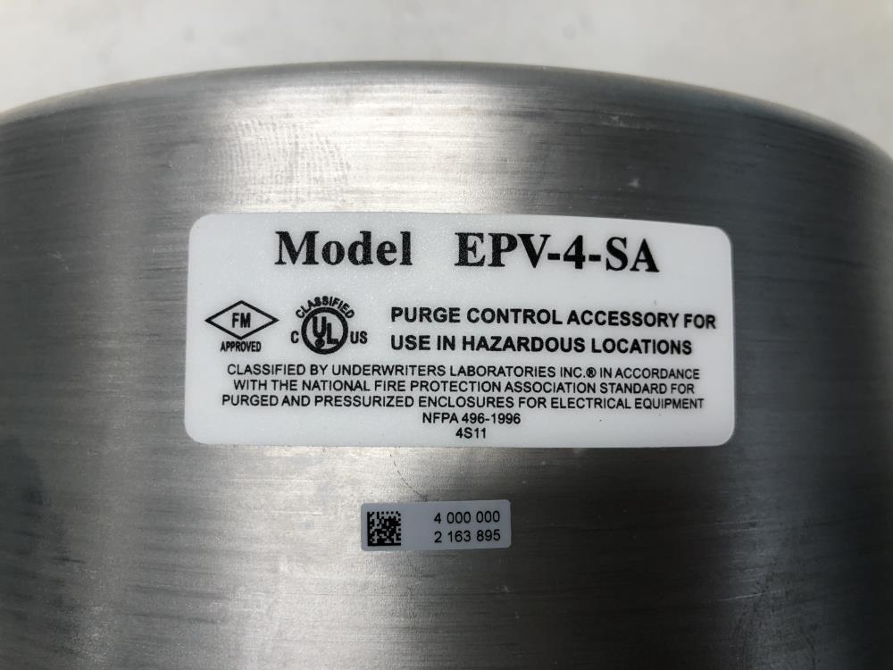 Pepperl Fuchs Purge Control Vent Model EPV-4-SA