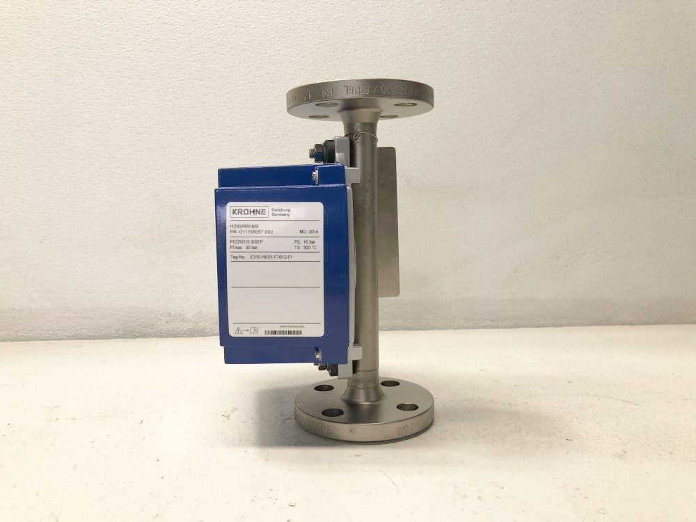 Krohne Variable Area Flow Meter Model H250/RR/M9 w/ 1" 150 316SS Flange
